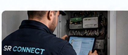 Technicien réalisant une opération de maintenance, illustration